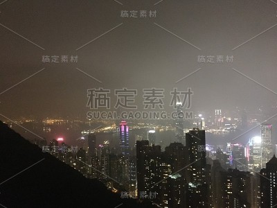 香港维多利亚港的景色