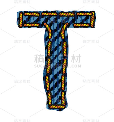 牛仔裤字母表的信