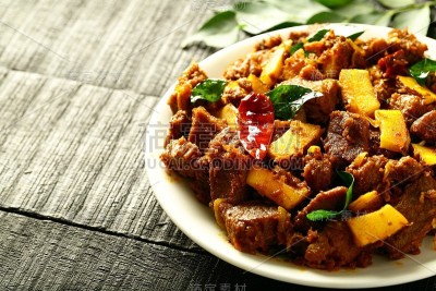 炸羊肉-阿拉伯食谱。