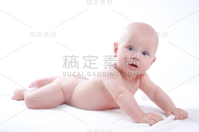新生儿婴儿肖像孤立