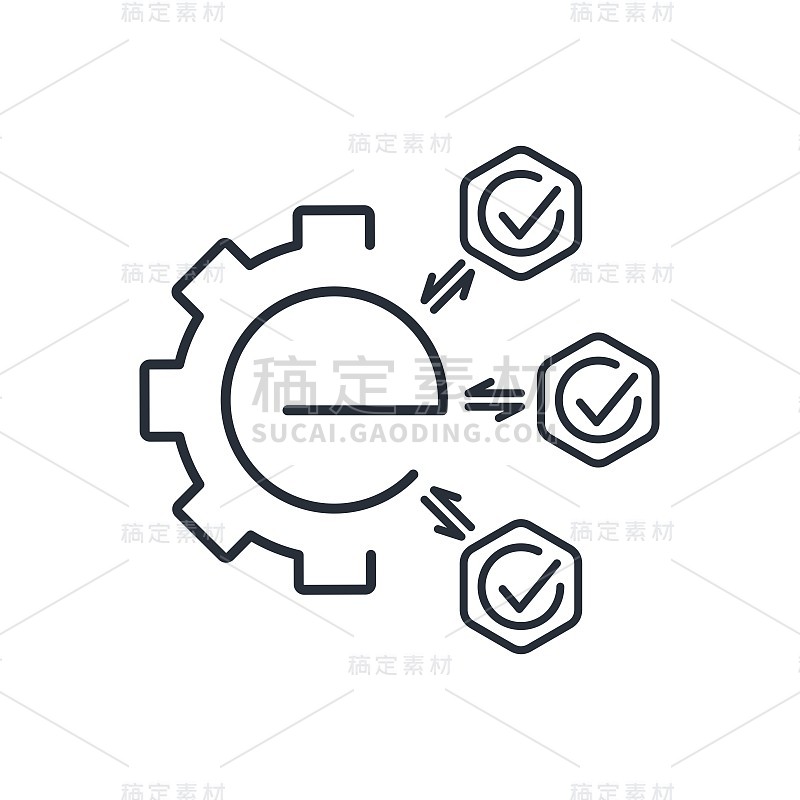 E科技logo设计。矢量线性图标孤立的白色背景。