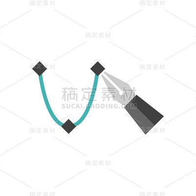 扁平图标-贝塞尔