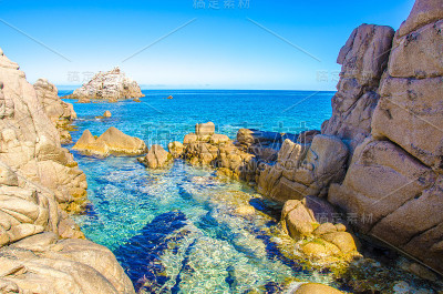美丽的撒丁岛海岸