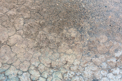 裂缝地面表面作为纹理背景。