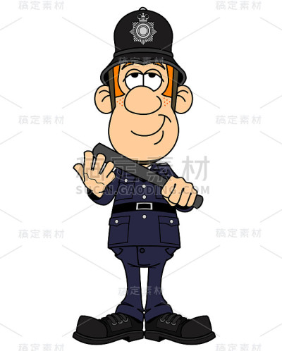 English historic policeman, constable, bobby. Lond