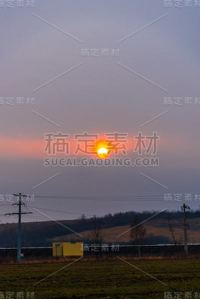 美丽的日落
