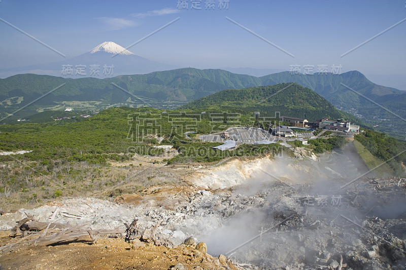 大沸腾谷和富士山