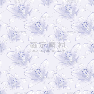 花卉无缝的背景。