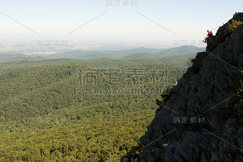 座头鲸岩石，蓝岭公园路，弗吉尼亚州