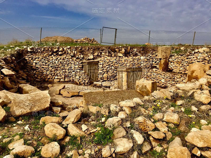 Göbeklitepe Örencik村联合国教科文组织世界遗产方尖碑动物图案Şanlıurfa的第