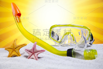 度假海滩的背景