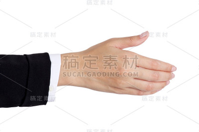 女人的握手。