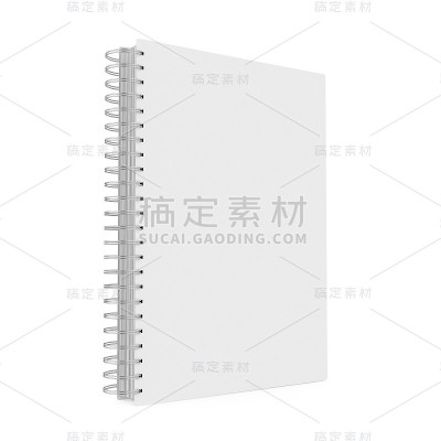 空白笔记本孤立