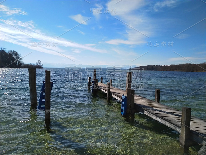 斯坦伯格湖的晴天