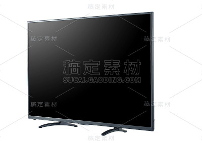 监视器隔离在白色上