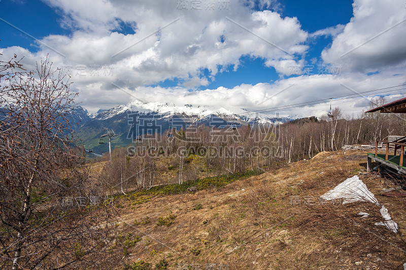 美丽的斯瓦内提山脉，格鲁吉亚山区