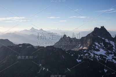 加拿大风景鸟瞰图