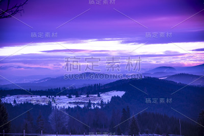 山区的冬天