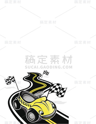 可爱的赛车