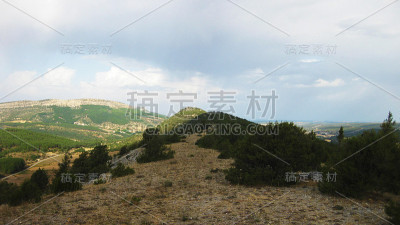 山的风景。