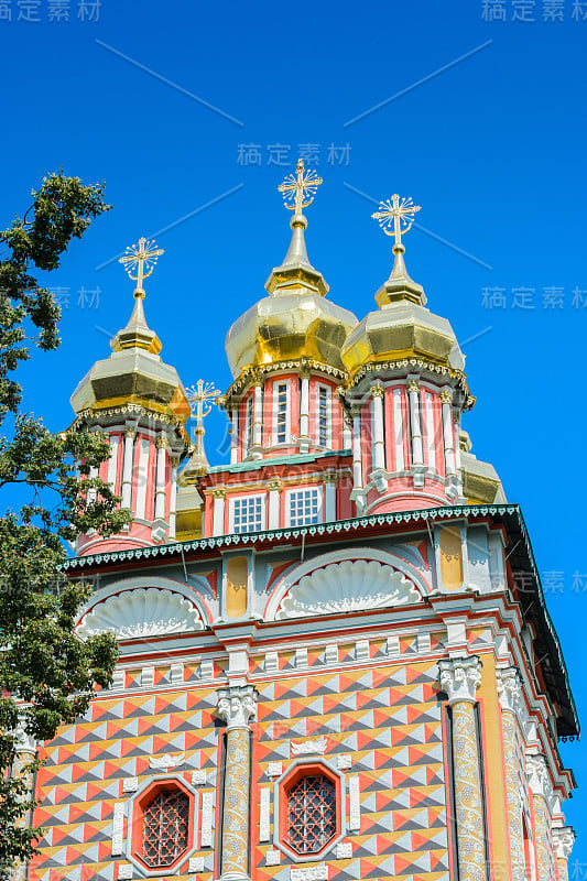 俄罗斯莫斯科区Sergiyev Posad的三一教堂Sergius Lavra。