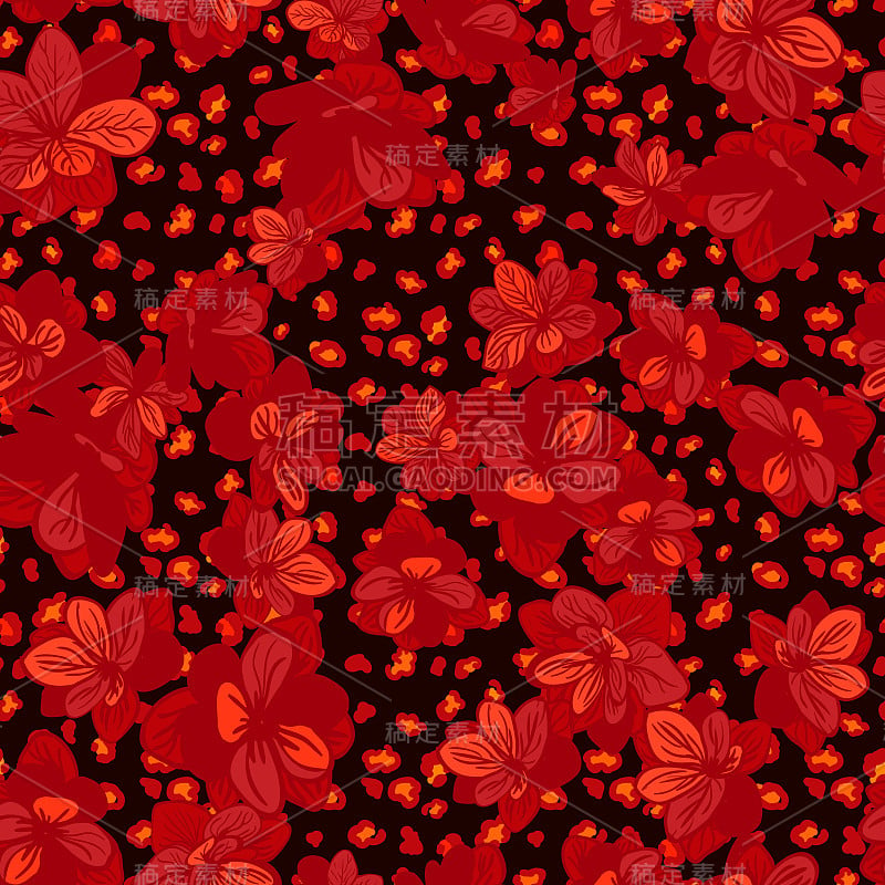 Colorful seamless pattern with leopard print and b