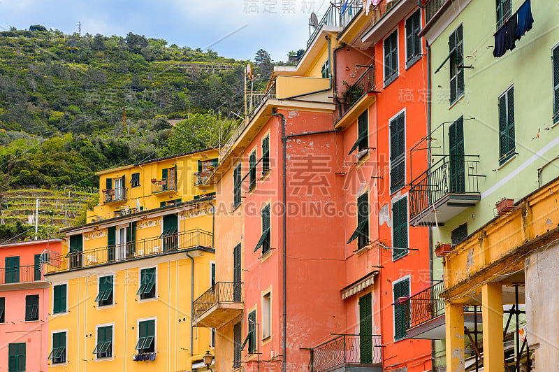 Vernazza (Vulnetia)建筑，意大利利古里亚的La Spezia省的一个小镇。它是联合