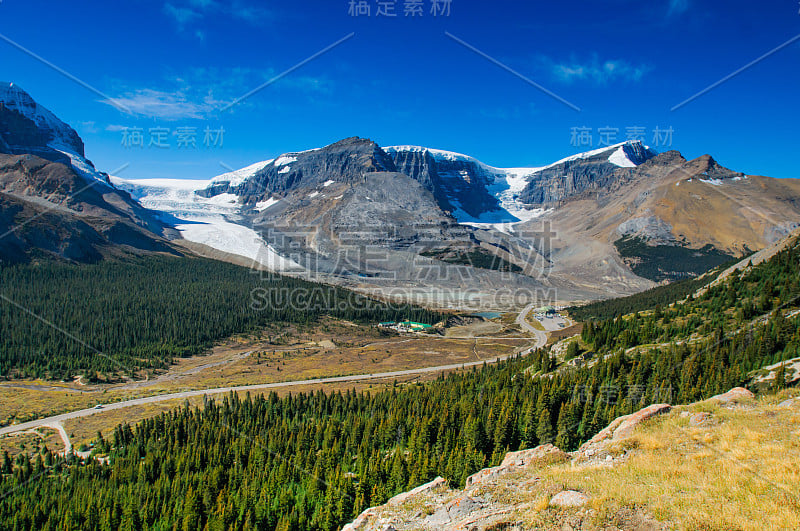 风景优美的山的观点