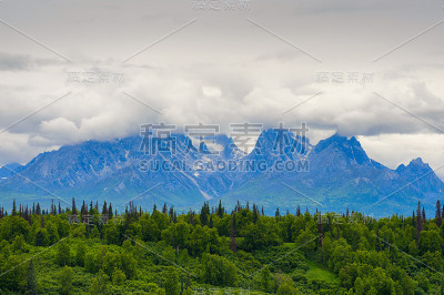 阿拉斯加的Talkeetna山