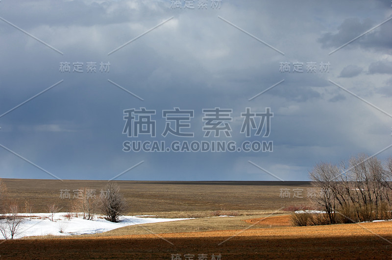 春色山水，最后一场雪，俄鞑靼斯坦