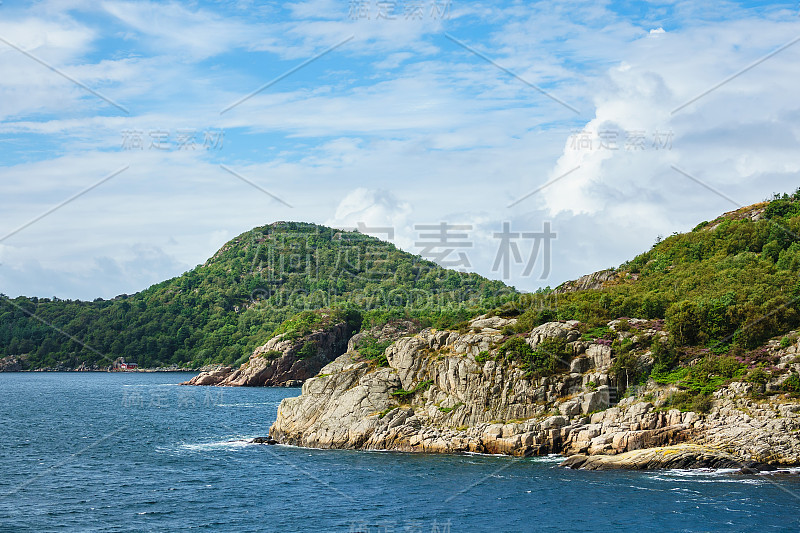 挪威林达尔斯峡湾的风景