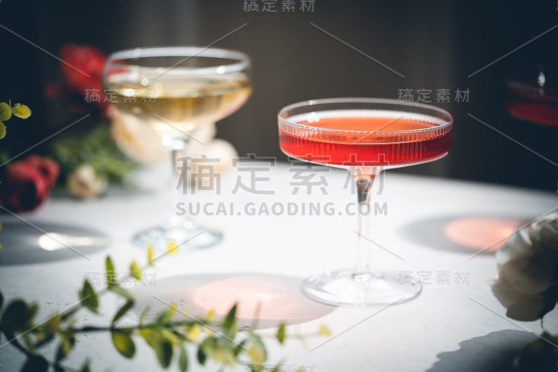 起泡葡萄酒或香槟酒杯