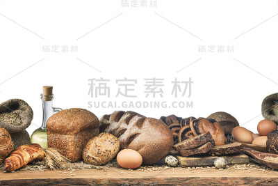 不同类型的面包