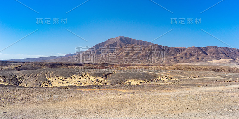 西班牙，兰扎罗特，山，小斧头山