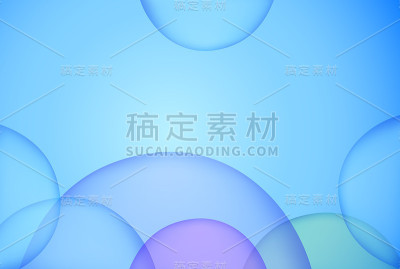气泡圆点独特的蓝色明亮