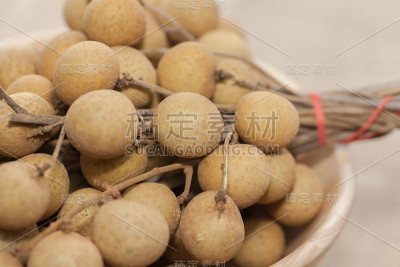 热带水果龙眼木碗