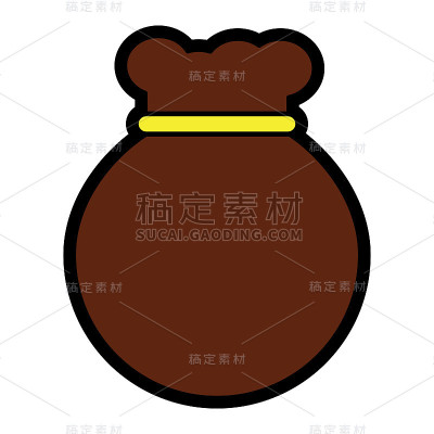 包或麻袋的图标形象
