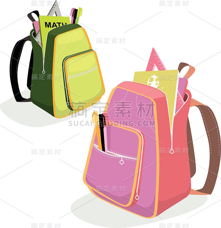 学校backpaks