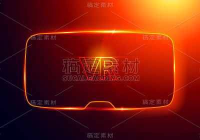 立体3d虚拟现实眼镜vr界面，数字网络空间技术，创新设备