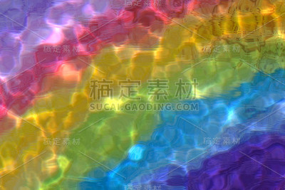 五颜六色的水波纹
