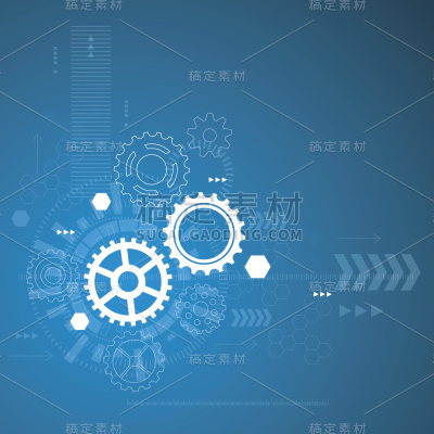 抽象的技术背景。矢量插图。