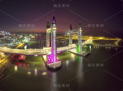 Terengganu Drawbridge全景拍摄