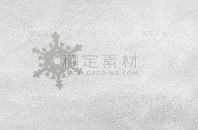 结了冰的窗户上飘着雪花