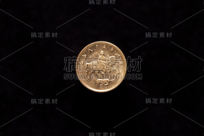 保加利亚一枚2000年的斯托廷卡硬币，正面