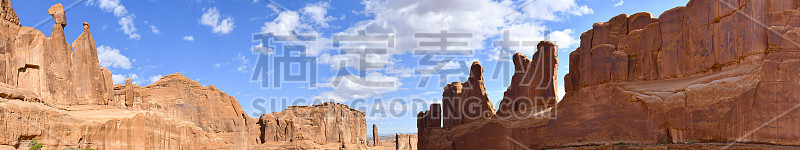 旗帜公园大道在拱门国家公园