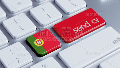 发送简历的概念