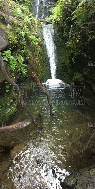 瀑布的毛伊岛