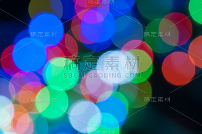 散景的圣诞灯光背景