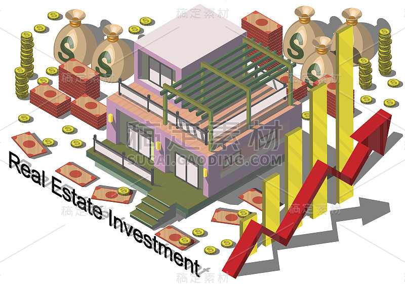 说明信息图形房地产投资概念