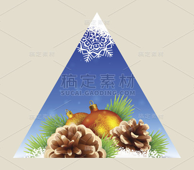 三角冬季背景